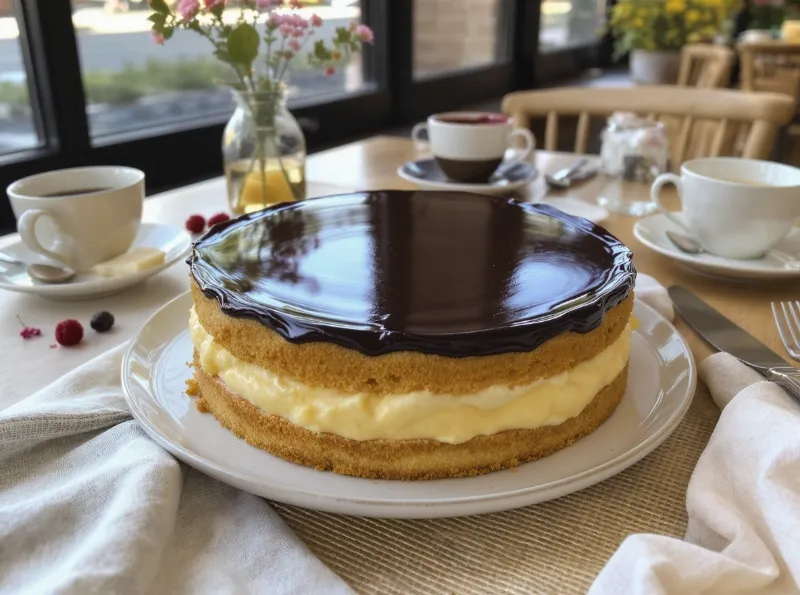 Yellow cake layers, vanilla custard filling, and chocolate glaze - discover why Boston cream pie became Massachusetts' official state dessert and an American icon.