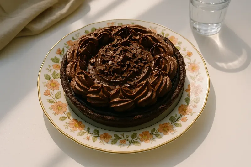 dark chocolate pie is classic and beautiful variation of chocolate pie